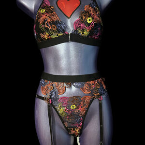 3 piece lingerie set